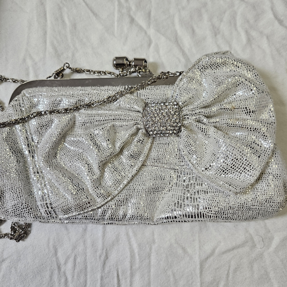 Elegant Silver Clutch Bag - Picture 12 of 13